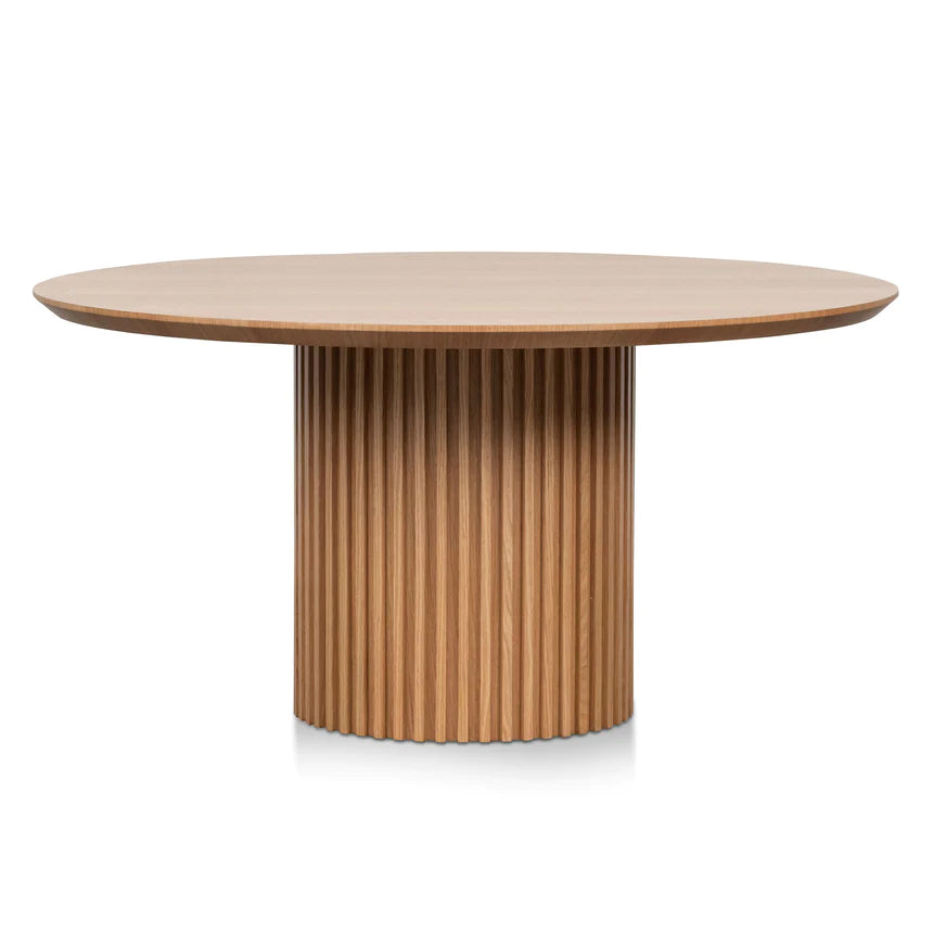 Transitional Treasure Round Dining Table 150cms - Natural