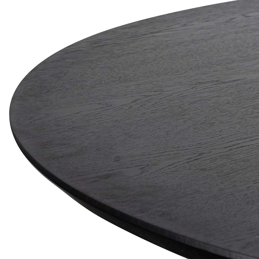 Transitional Treasure Round Dining Table 150cms - Black