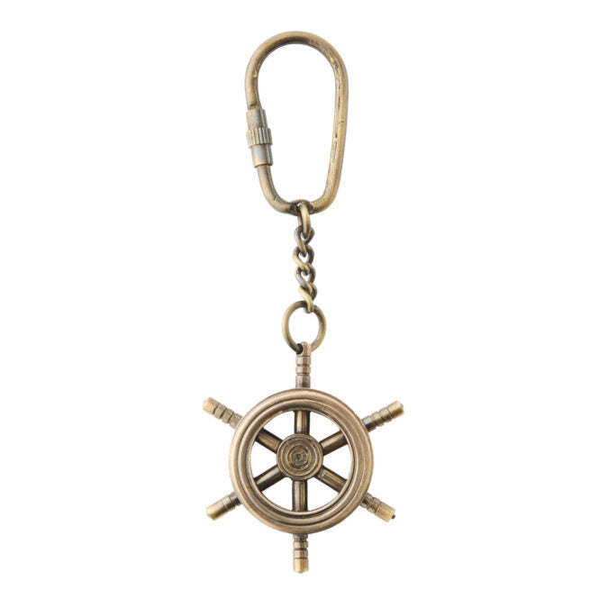 Traveller Helm Brass Keyring