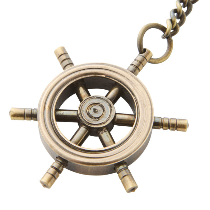 Traveller Helm Brass Keyring