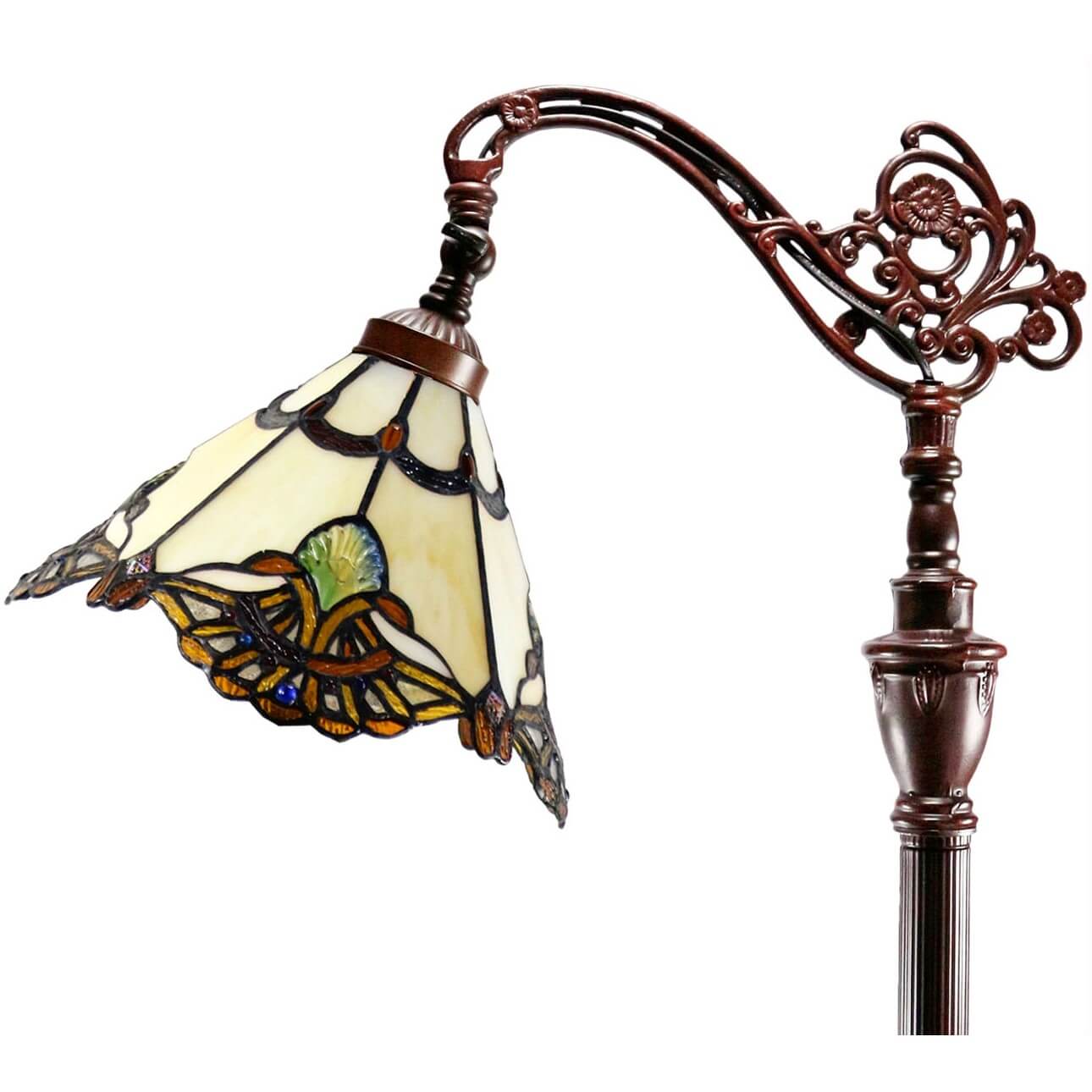 Triangle Aurora Downbridge Tiffany Glass Floor Lamp (Available in 4 Colors)