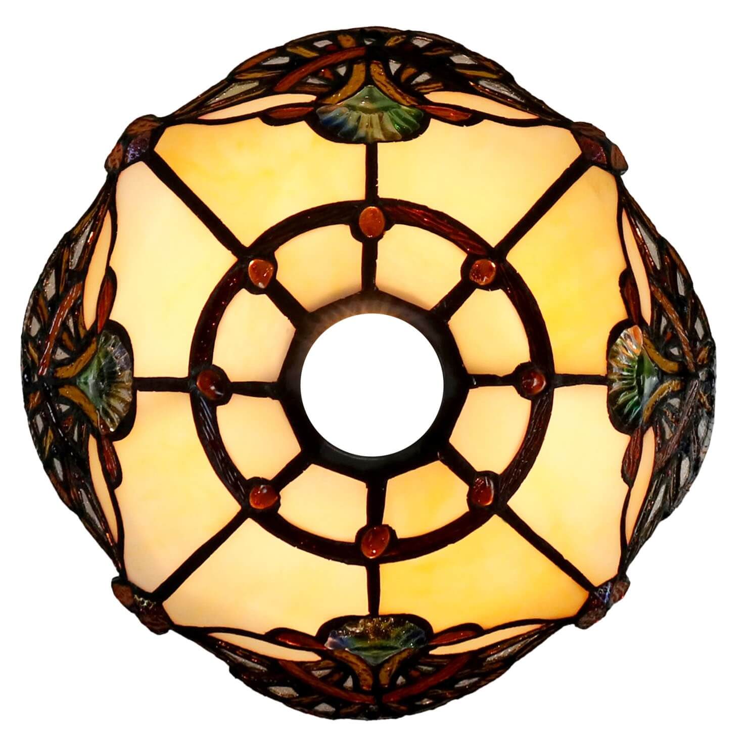 Triangle Aurora Downbridge Tiffany Glass Floor Lamp (Available in 4 Colors)