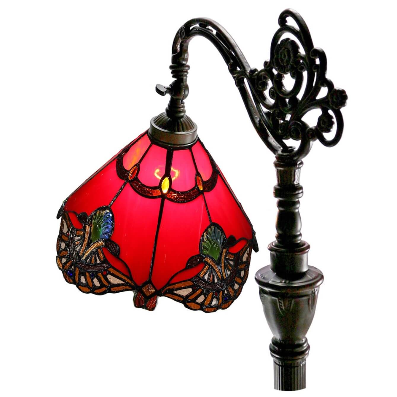 Triangle Aurora Downbridge Tiffany Glass Floor Lamp (Available in 4 Colors)