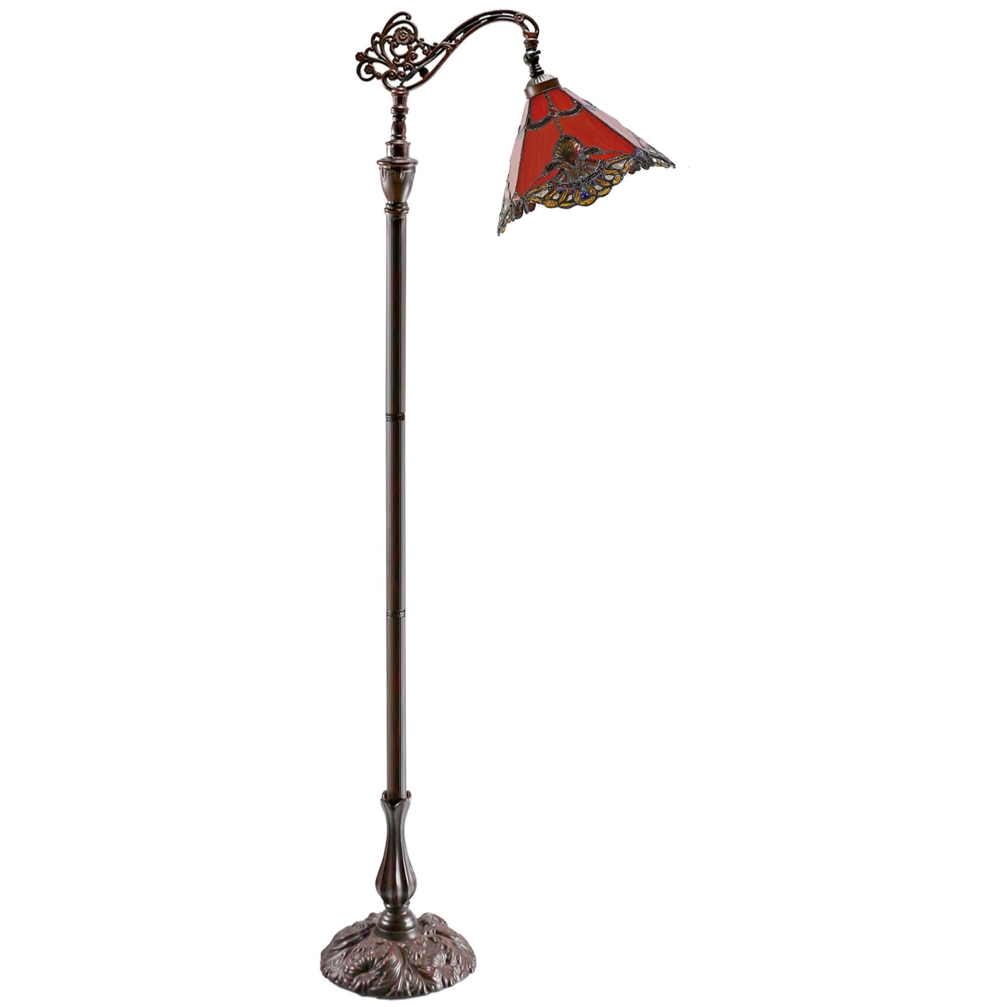 Triangle Aurora Downbridge Tiffany Glass Floor Lamp (Available in 4 Colors)