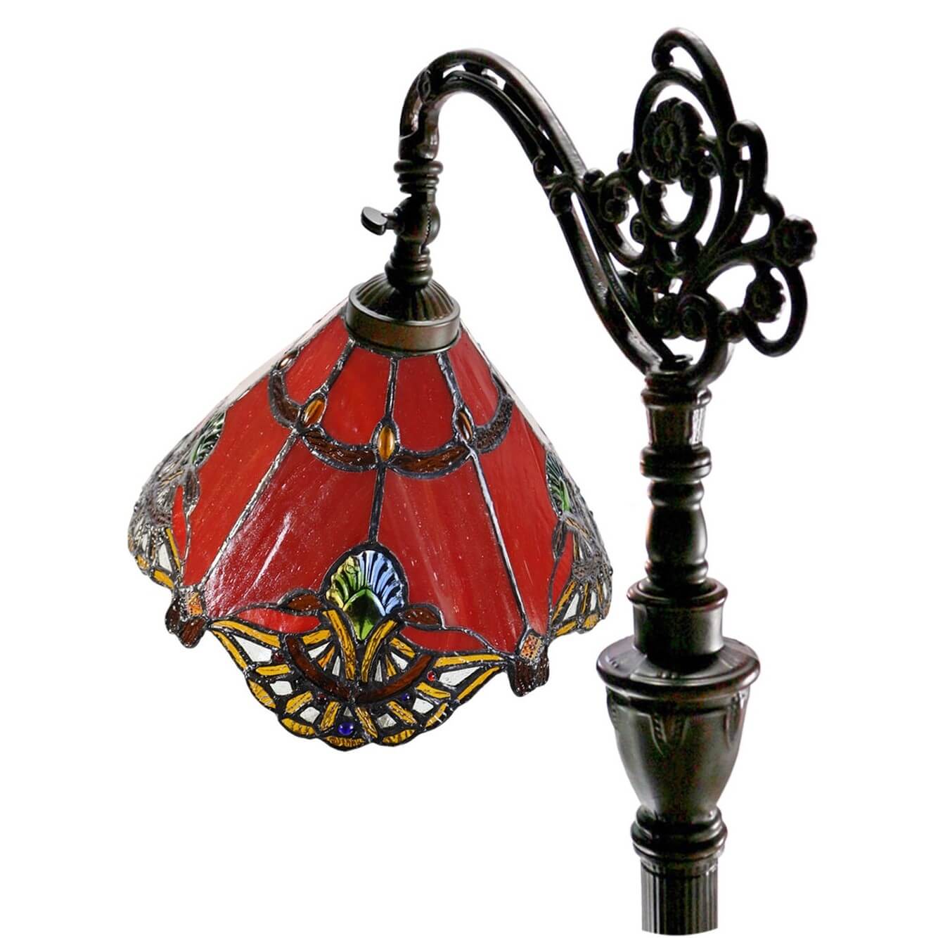 Triangle Aurora Downbridge Tiffany Glass Floor Lamp (Available in 4 Colors)