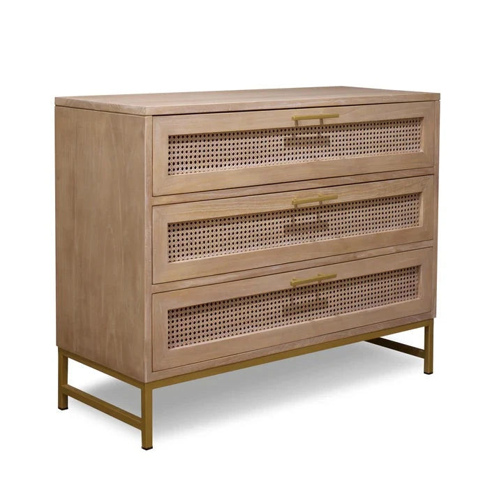 Tropical Retreat Mala Timber and Rattan Lowboy