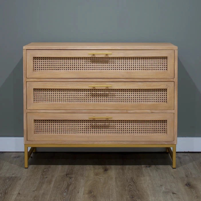 Tropical Retreat Mala Timber and Rattan Lowboy