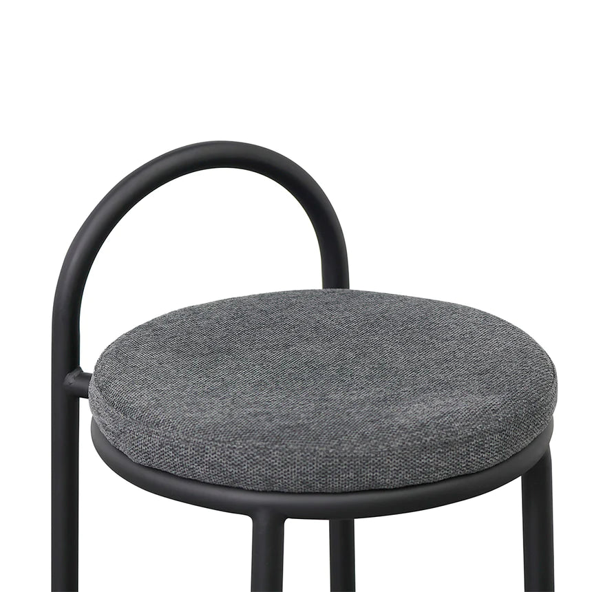 Tropical Twist Bar Stool - Charcoal Grey (Set of 2)