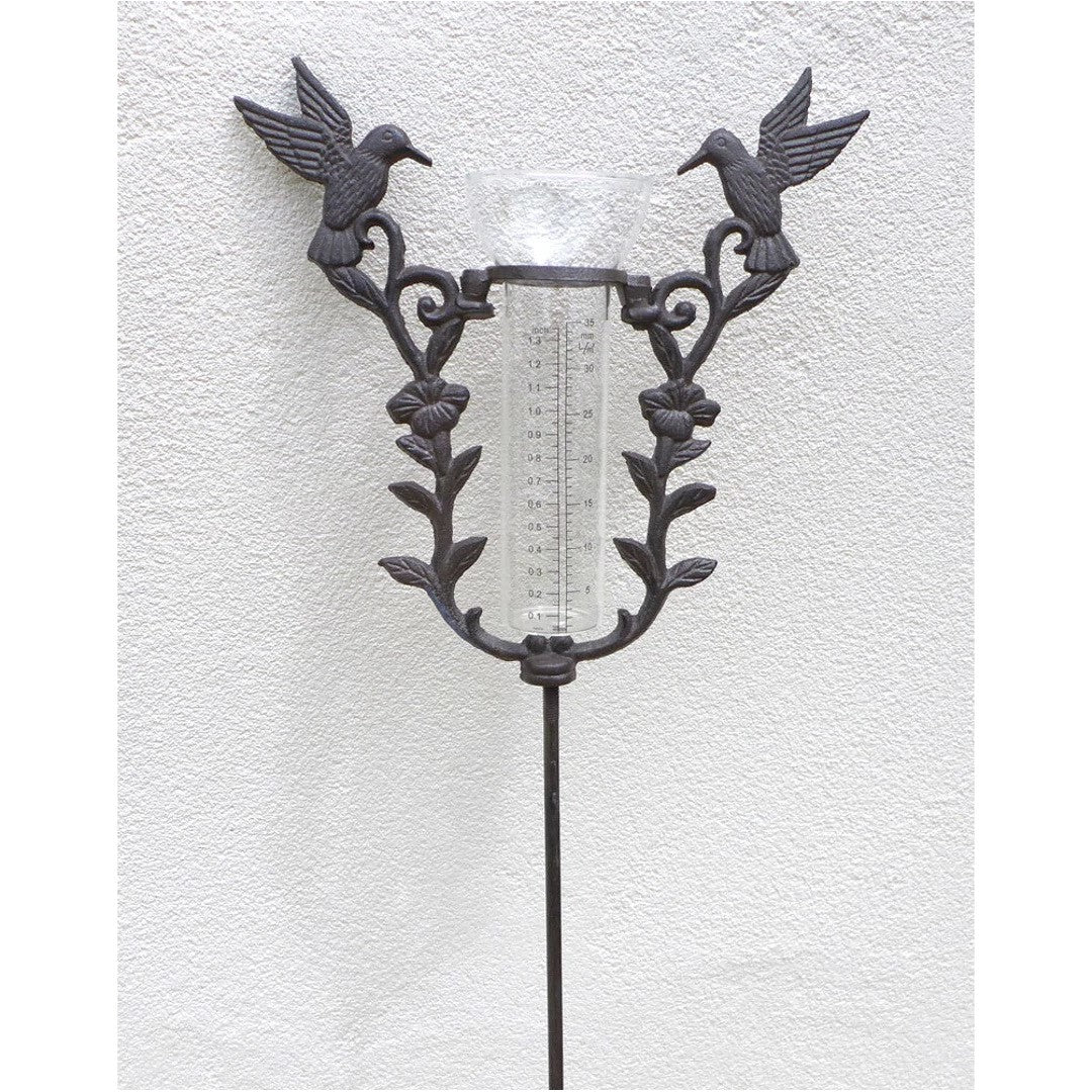 Twin Birds Garden Rain Gauge