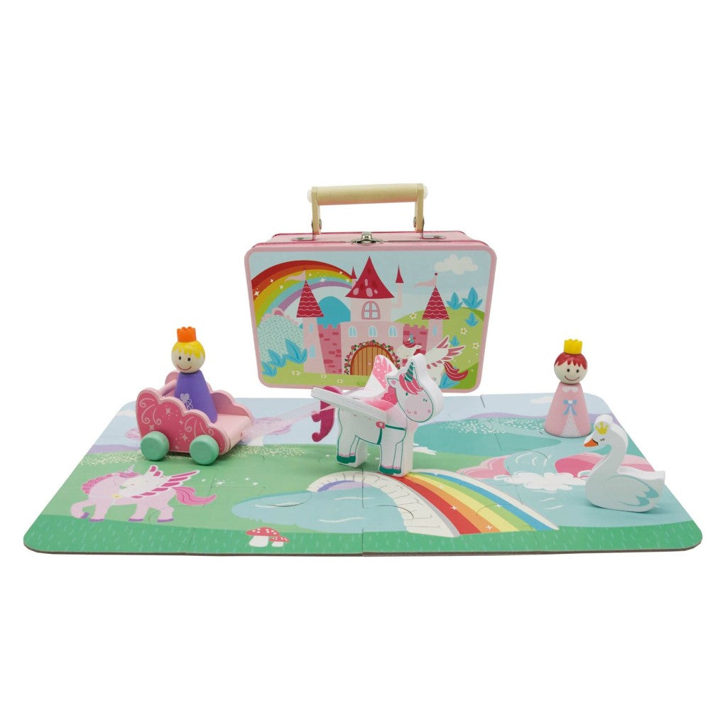 Unicorn Playset In Tin Case