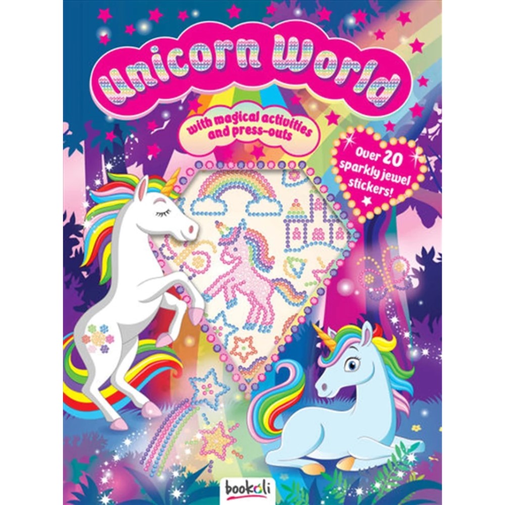 Unicorn World Puffy Sparkly Jewel Stickers