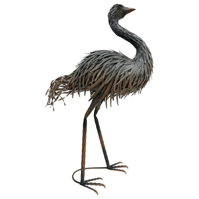 Unique Creation Rust-Grey Emu Figurine 86cms