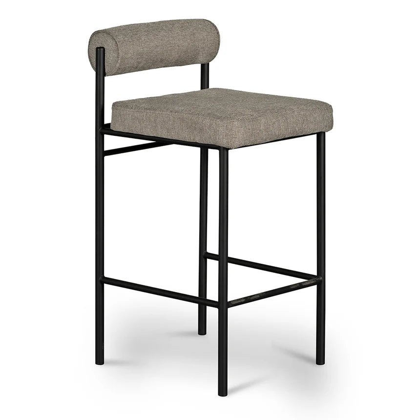 Unique Design Black Elm Barstool - Grey