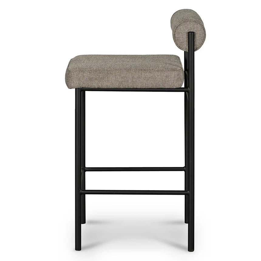 Unique Design Black Elm Barstool - Grey