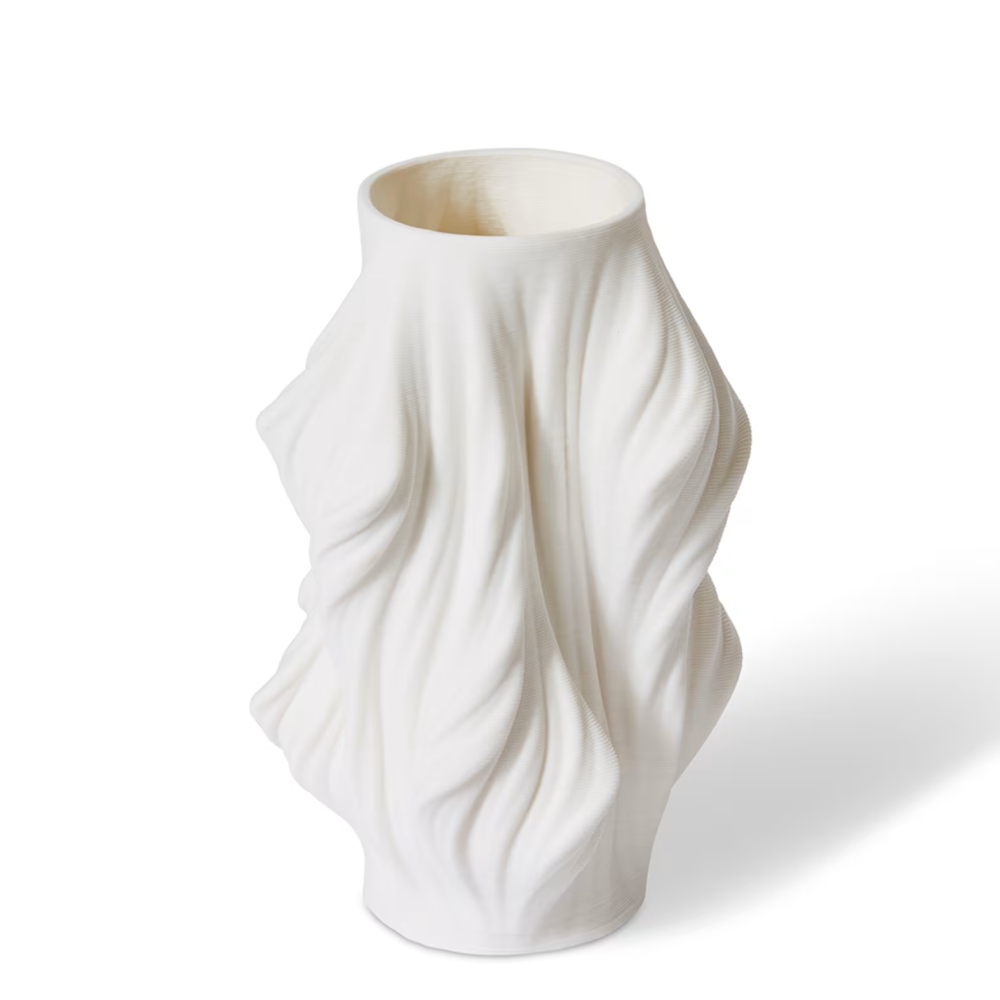 Unique Designer White Blanca Vase - 22cms