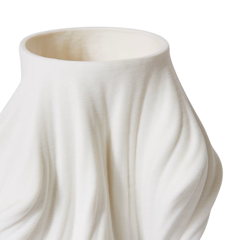 Unique Designer White Blanca Vase - 22cms