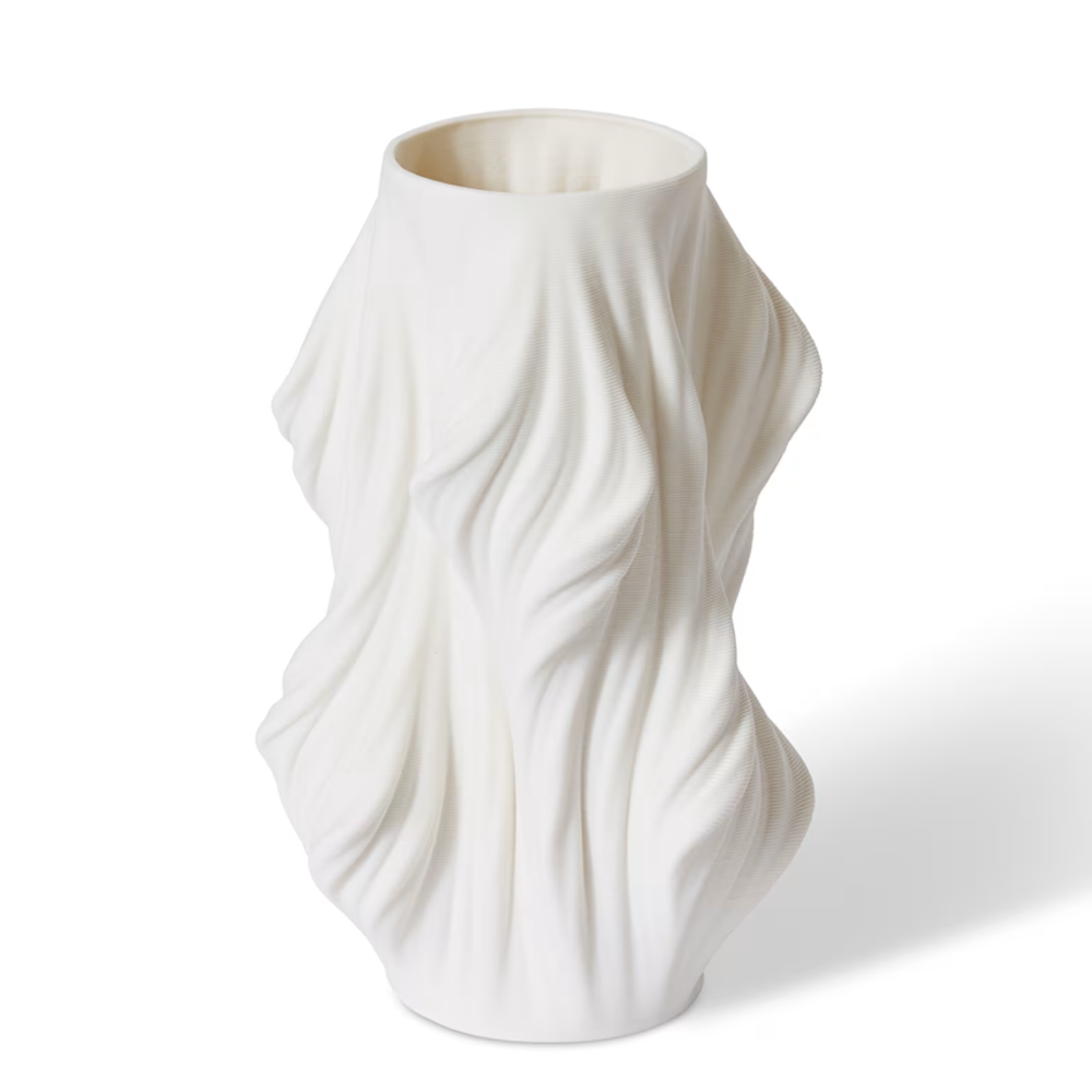 Unique Designer White Blanca Vase - 28cms