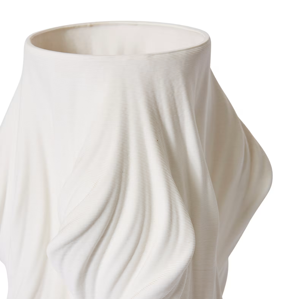 Unique Designer White Blanca Vase - 41cms