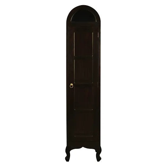 Unique Display Single Dome Cabinet - Dark Brown