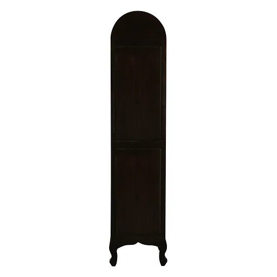 Unique Display Single Dome Cabinet - Dark Brown