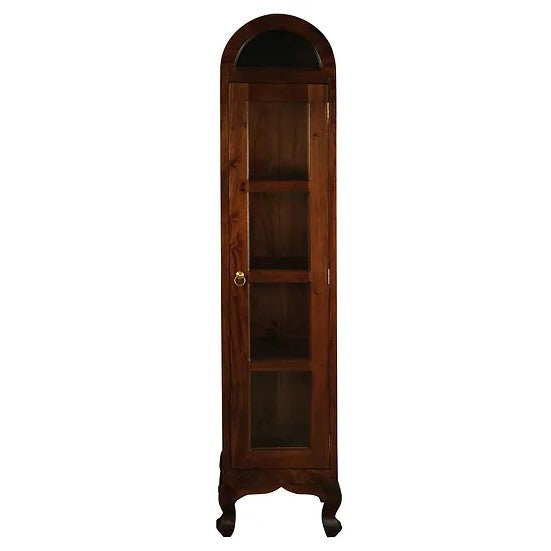 Unique Display Single Dome Cabinet - Brown