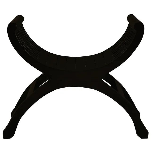 Unique Solid Timber Single Seater Stool - Black