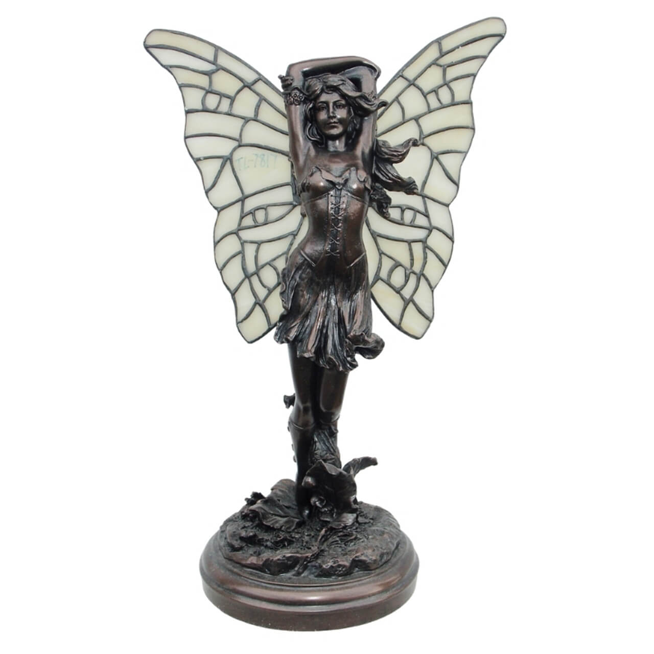 Unique Standing Fairy Tiffany Shade Table Lamp