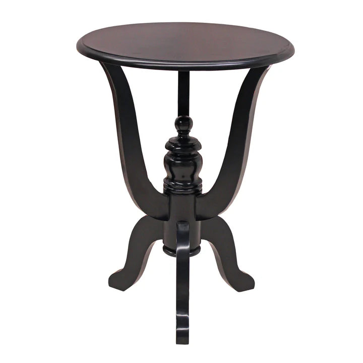 Unique Style Wooden Wine Table - Black