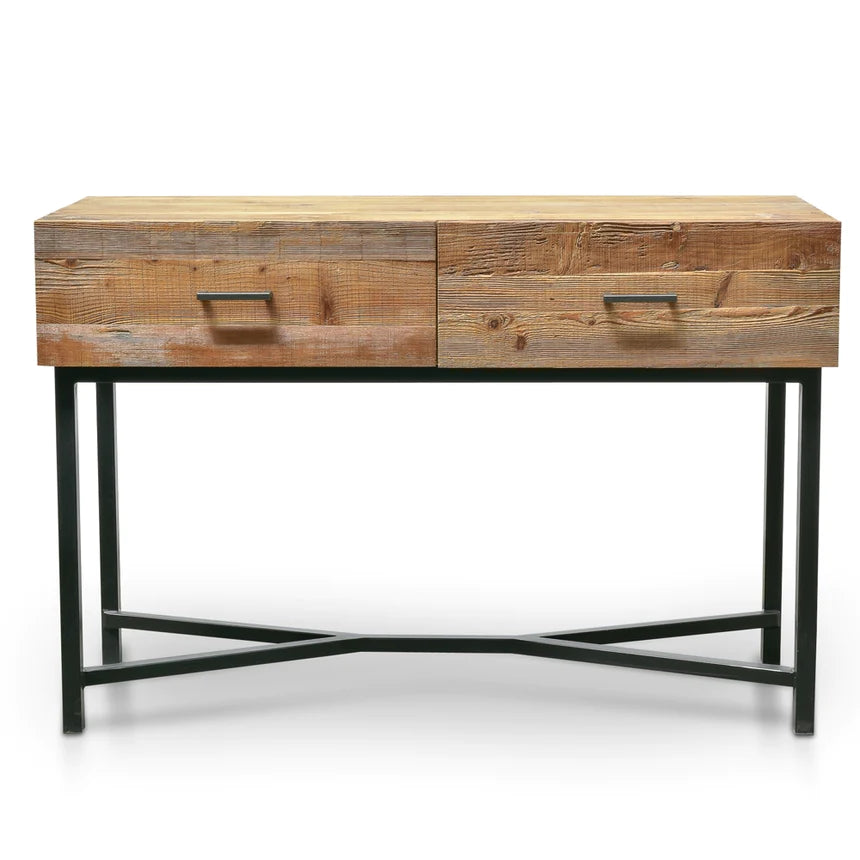 Unpolished Wooden Console Table 120cms