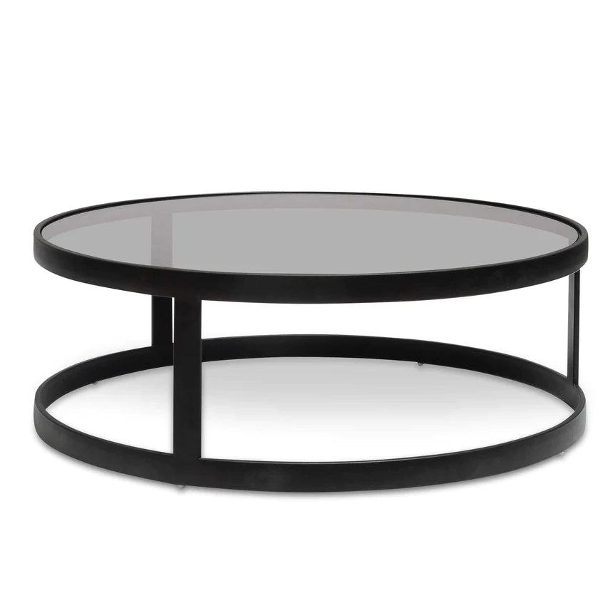 Unusual Stunning Black Coffee Table - Set of 2