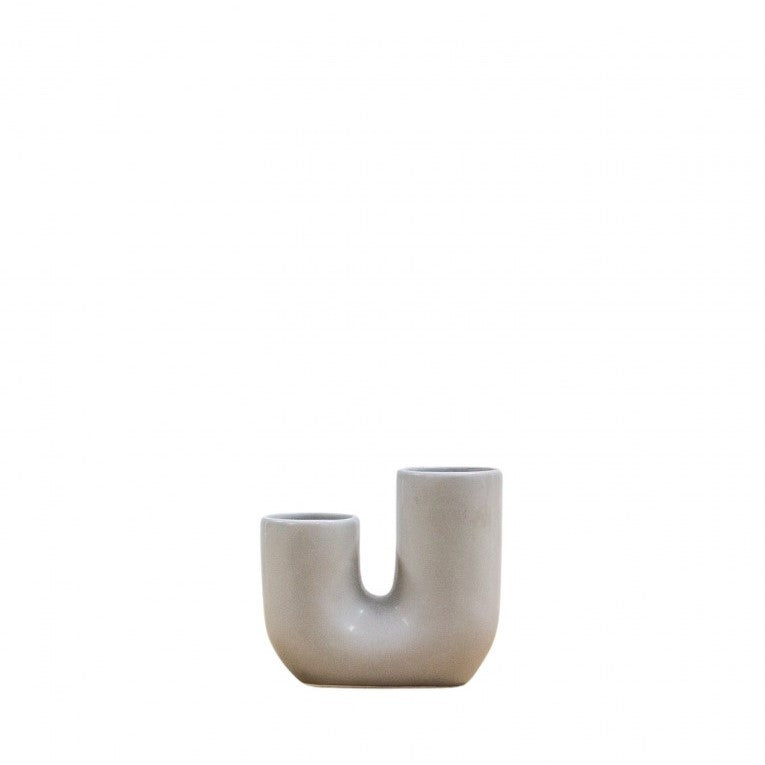 Unusual Vase in Neutral Matt Tone (Available in 2 Colors)