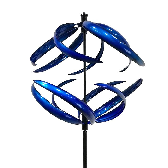 Upwind Downwind Garden Wind Spinner - Blue