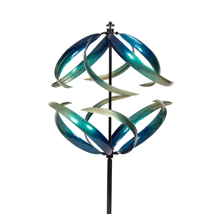 Upwind Downwind Garden Wind Spinner - Blue Wave