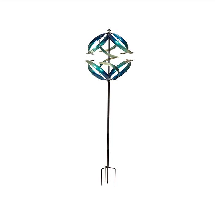 Upwind Downwind Garden Wind Spinner - Blue Wave