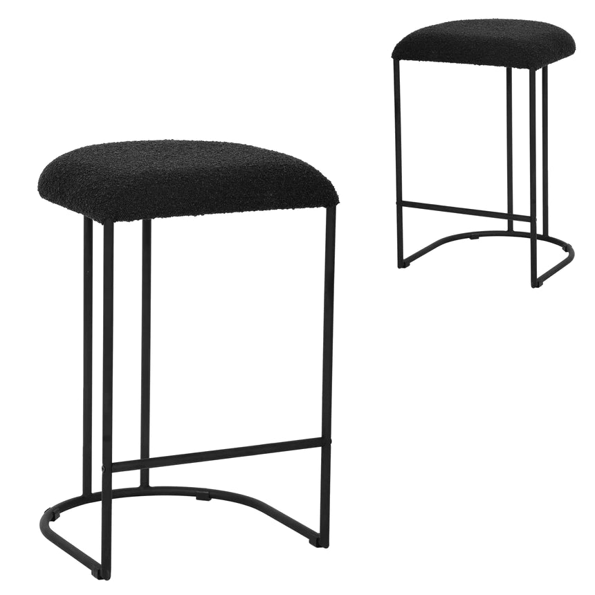 Urban Elevation Bar Stool - Black (Set of 2)