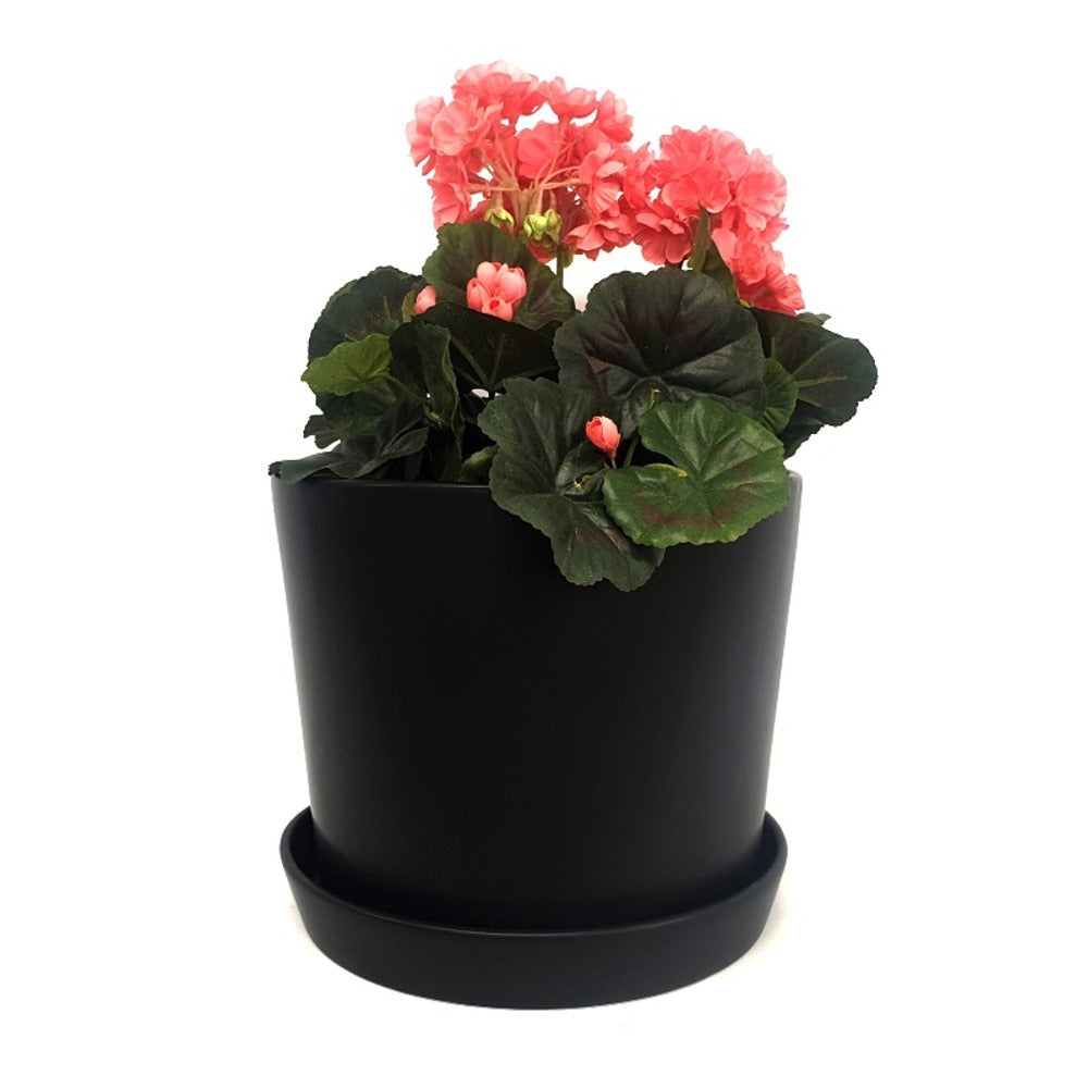 Urban Matte Black Straight Planter - Extra Large