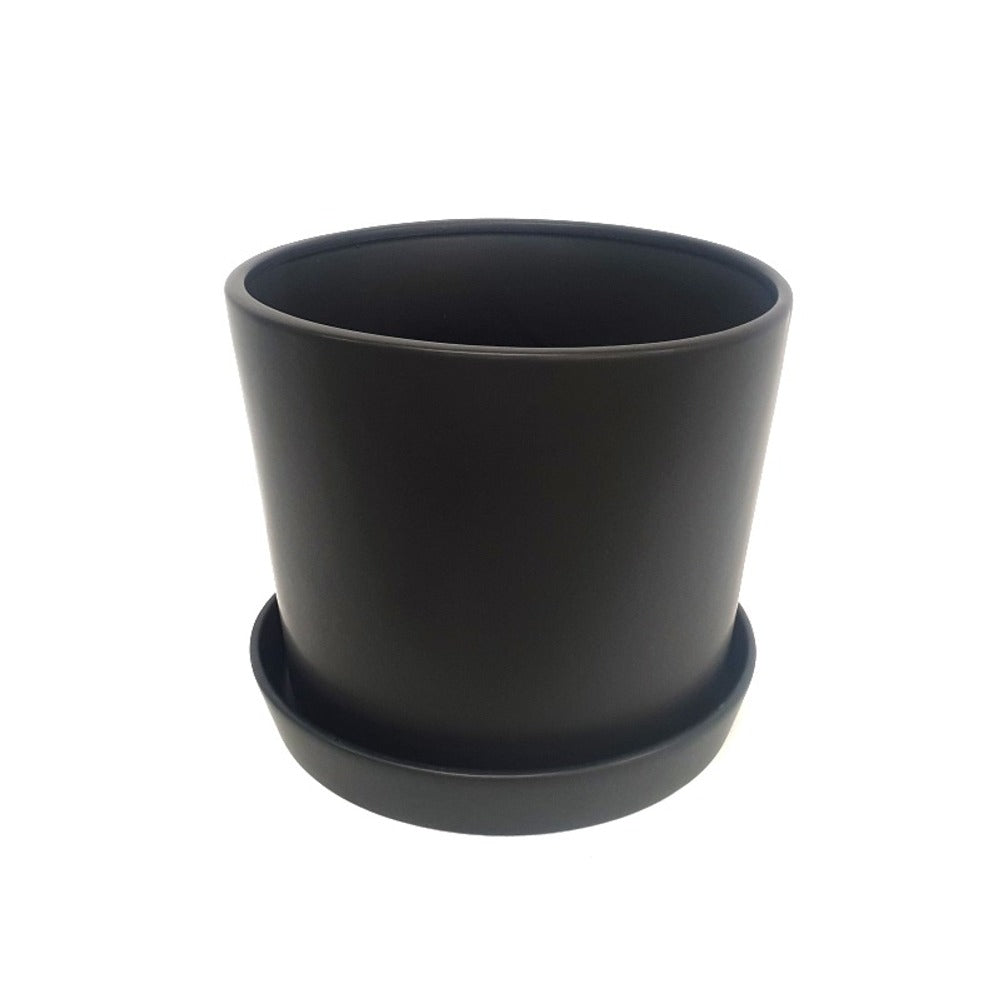 Urban Matte Black Straight Planter - Extra Large