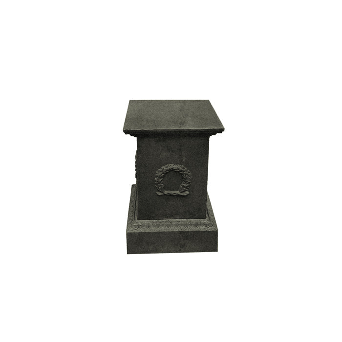 Urn Milano Base Cast Iron - Black Antique