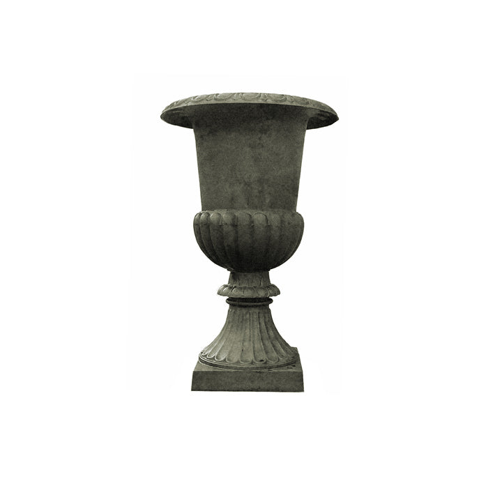 Urn Romano Cast Iron Antique - Black