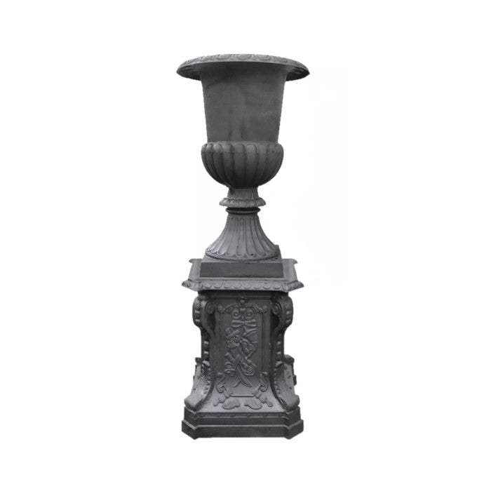 Urn Romano Cast Iron Garden Decor