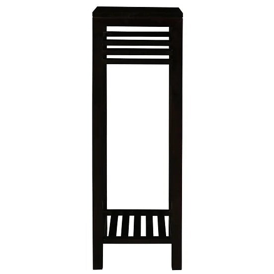 Utility Stripe Plant Stand - Dark Brown