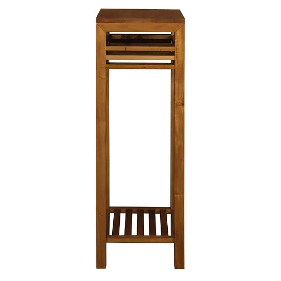 Utility Stripe Plant Stand - Light Brown