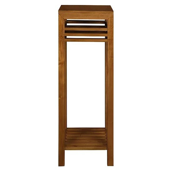 Utility Stripe Plant Stand - Light Brown