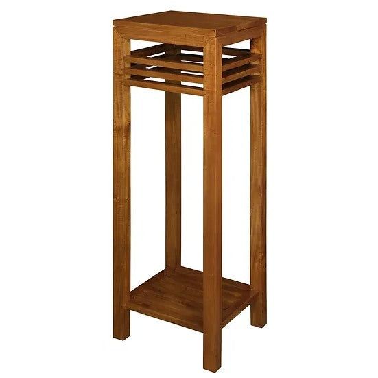 Utility Stripe Plant Stand - Light Brown