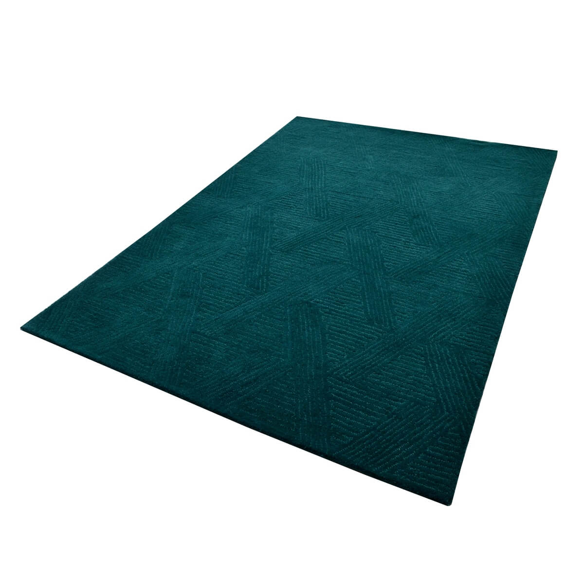 Utopia Handmade Woolen Rug - Turquoise (Available in 3 Sizes)