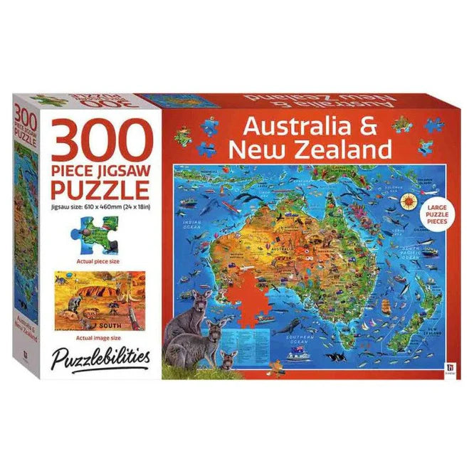 Australia And New Zealand 300 Piece Puzzle