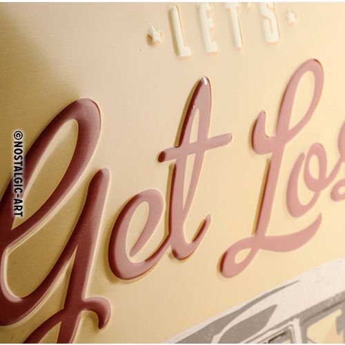 VW - Let's Get Lost Metal Sign (Available In 2 Sizes)