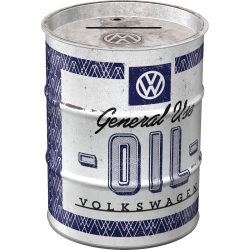 "VW General Use Oil" Oil Barrel Money Box