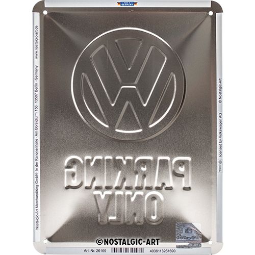 VW Parking Only Metal Sign (Available in 3 sizes)