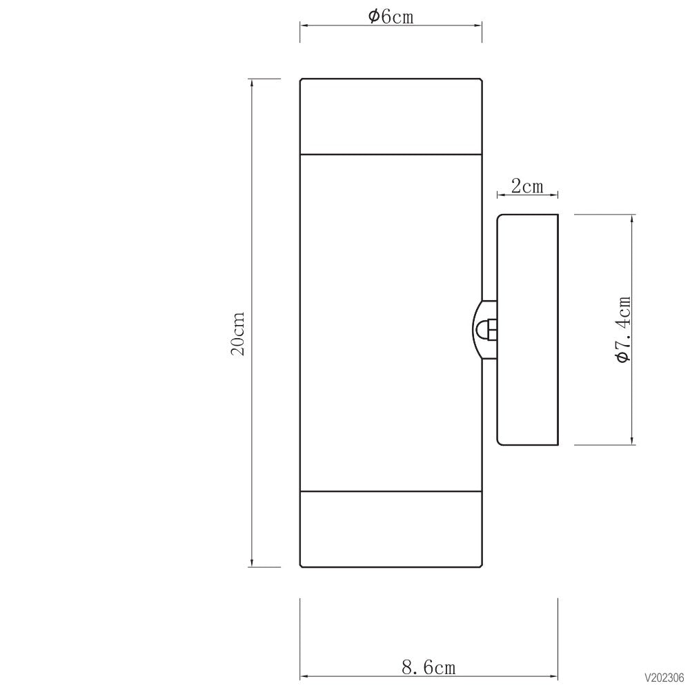 Vanguard Up/Down Wall Light (Available in 2 Colors)